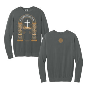 Hope City Comfort Colors Unisex Lightweight Crewneck Sweatshirt-Pepper