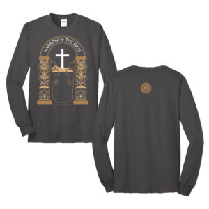 Hope City Unisex Cotton Long Sleeve Tee-Charcoal