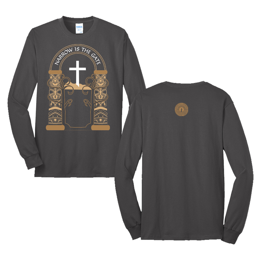 Hope City Unisex Cotton Long Sleeve Tee-Charcoal