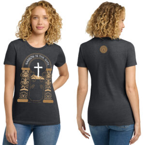 Hope City Next Level Women’s Ultra Premium CVC (60/40) Tee (fitted)-Charcoal
