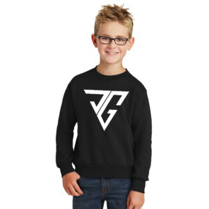 JG Youth Fleece Crewneck Sweatshirt-Black