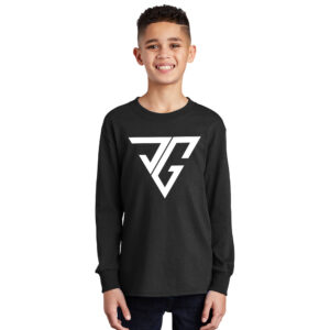 JG Youth Cotton Long Sleeve Tee-Black