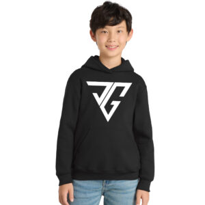 JG Youth Fleece Hooded Sweatshirt-Black
