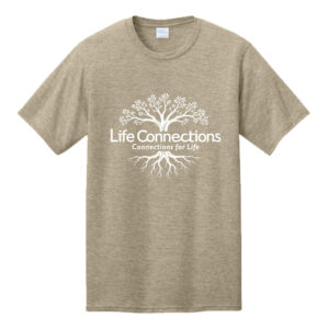 Life Connections Unisex CVC Short Sleeve Tee-Desert Tan Heather