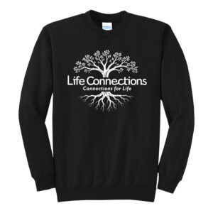 Life Connections Unisex Fleece Crewneck Sweatshirt-Black