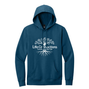Life Connections Rah-Rah District Unisex V.I.T. Fleece Hoodie-Neptune Blue