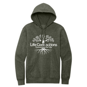 Life Connections Rah-Rah District Unisex V.I.T. Fleece Hoodie-Heathered Olive