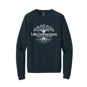Life Connections Rah-Rah District Perfect Tri Unisex Fleece Crewneck Sweatshirt-New Navy