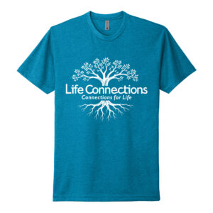 Life Connections  Next Level Unisex Ultra Premium CVC (60/40) Tee-Turquoise