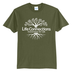 Life Connections Unisex Short Sleeve Tee-Olive Dreb Green