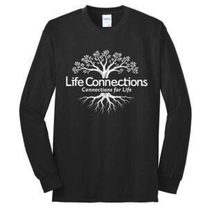 Life Connections Unisex Cotton Long Sleeve Tee-Black