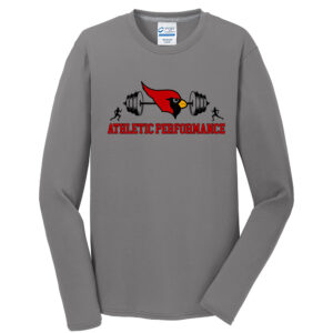 Maq Athletic Performance Men  Long Sleeve Essential Blended Performance Tee-Medium Grey