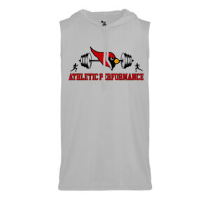 Maq Athletic Performance Badger B-Core Sleeveless Hood Tee Men-Silver