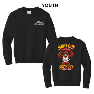 Maq Athletic Performance Youth Fleece Crewneck Sweatshirt-Black