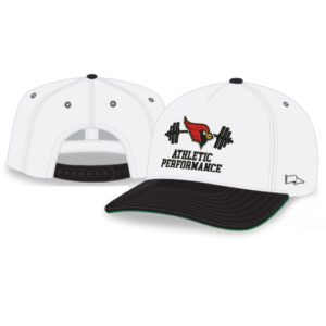 Maq Athletic Performance Rah-Rah 5-Panel Chino Twill Snapack Cap-White/Black