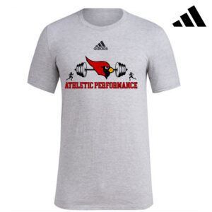 Maq Athletic Performance Adidas Fresh Badge of Sport short sleeve 100% ringspun cotton Tee – Medium Grey Heather