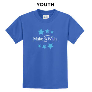 Make A Wish Iowa Youth Short Sleeve Tee-Royal