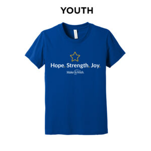 Make A Wish Iowa Youth Short Sleeve Tee-Royal