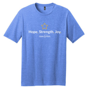 Make A Wish Iowa Unisex Perfect Blend Tee-Heather Royal