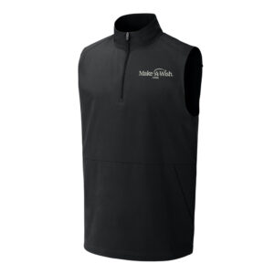 Make A Wish Iowa Sport-Tek Men Repeat 1/2-Zip Vet-Black