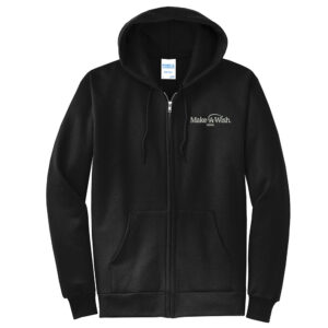Make A Wish Iowa Unisex Classic Full-Zip Hooded Sweatshirt-Black