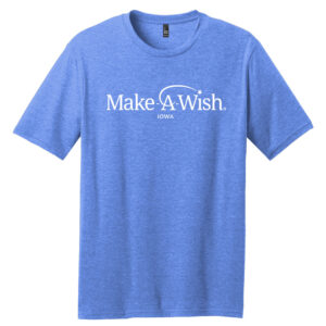 Make A Wish Iowa Unisex District Perfect Blend CVC Tee-Heather Royal
