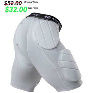 Moline Football PG McDavid Rival integrated 5-pad girdle with High-Density thigh guards -Grey