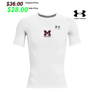 Moline Football PG Under Armour Men’s Heatgear Armour Compression Shortsleeve-White