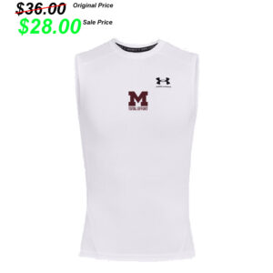 Moline Football PG Under Armour HeatGear Men’s Compression Sleeveless-White