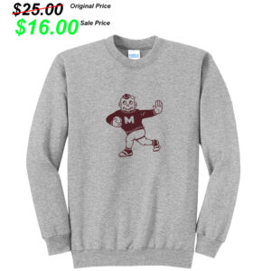Moline Football PG Unisex Fleece Crewneck Sweatshirt-Athletic Heather