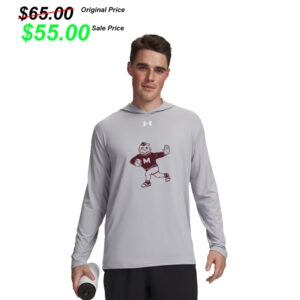 Moline Football PG Under Armour Mens Team Vanish Performance Hoodie-Mod Grey