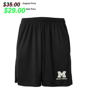 Moline Football PG A4 Cooling Shorts with Pockets Men-Black