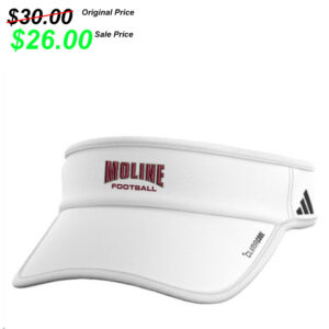 Moline Football PG Adidas Superlite 3Team Visor – White