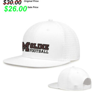 Moline Football PG The Game Perforated GameChanger Snapback Cap-White