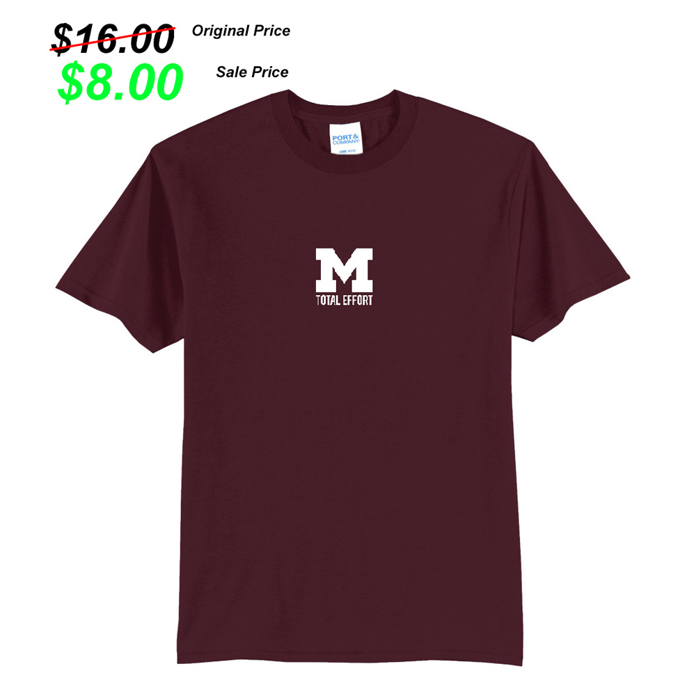 Moline Football PG Unisex Short Sleeve Tee-Maroon