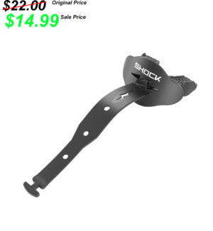 13. Marion High School Football Shock Doctor Bolt Lip Guard Mouth Guard with Strap – Black