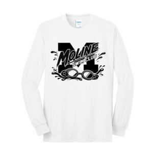 Moline Swim Unisex Cotton Long Sleeve Tee-White
