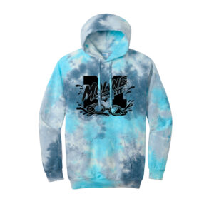 Moline Swim Unisex Crystal Tie-Dye Pullover Hoodie-Lagoon