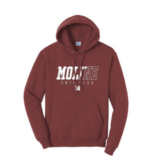 Moline Swim Unisex  Classic Core weight Cozy Pullover Hooded Sweatshirt-Maroon