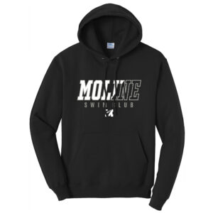 Moline Swim Unisex  Classic Core weight Cozy Pullover Hooded Sweatshirt-Black