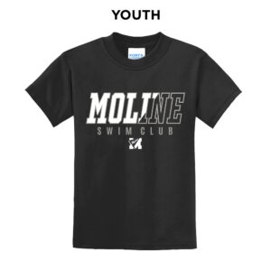 Moline Swim Youth Short Sleeve Tee-Black