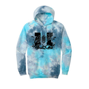 Moline Swim Unisex Crystal Tie-Dye Pullover Hoodie-Lagoon
