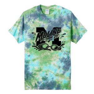 Moline Swim Unisex Crystal Tie-Dye Tee-Planet Earth Colorburst