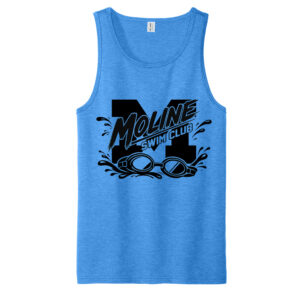 Moline Swim Allmade Unisex Tri-Blend Tank-Azure Blue
