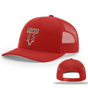 MVTC Richardson Pro Crown Mesh Back solid color Adjustable back cap Solid-Red