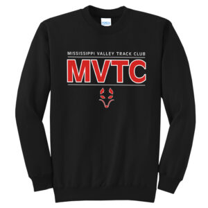 MVTC Unisex Basic Crewneck Sweatshirt-Black