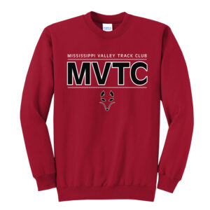 MVTC Unisex Fleece Crewneck Sweatshirt-Red