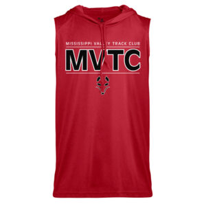 MVTC Men Badger B-Core Sleeveless Hood Tee-Red