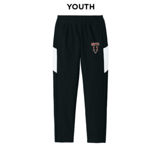 MVTC Sport-Tek Youth Travel Pant-Black/White