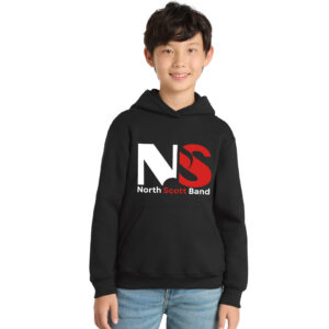 NS Band Youth Fleece Hooded Sweatshirt-Black
